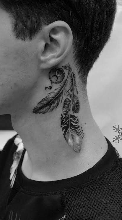 Hình xăm lông vũ mini cực ngầu hình xăm lông vũ mini cực chất