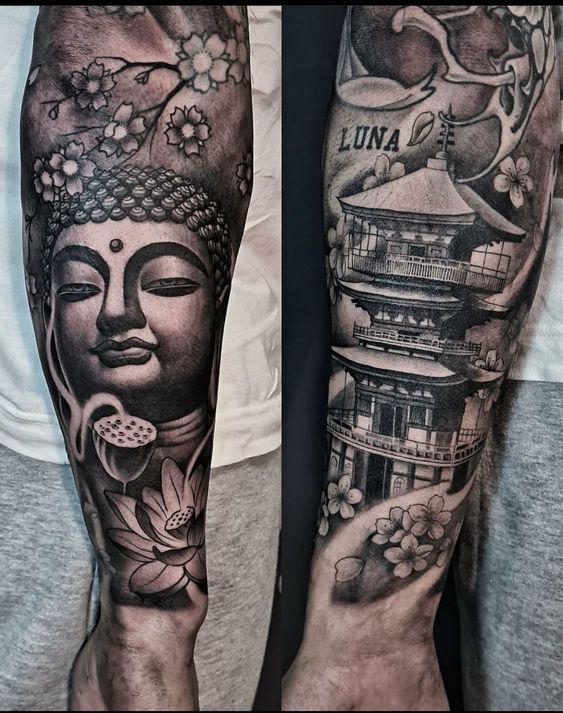 Top 888+ hình xăm biểu tượng phật giáo đầy tôn nghiêm - Genztattoo