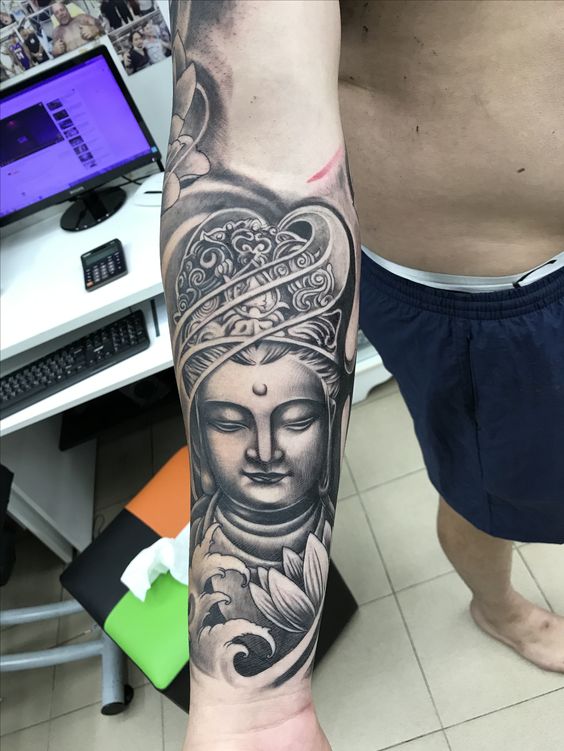 Top 888+ hình xăm biểu tượng phật giáo đầy tôn nghiêm - Genztattoo