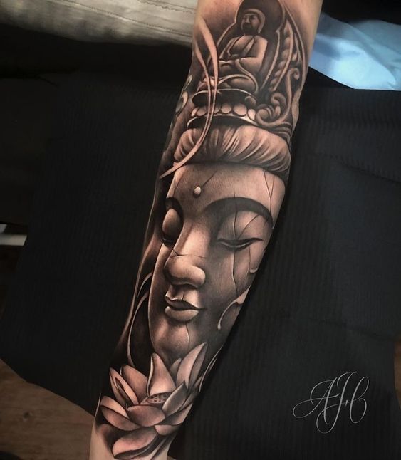 Top 888+ hình xăm biểu tượng phật giáo đầy tôn nghiêm - Genztattoo