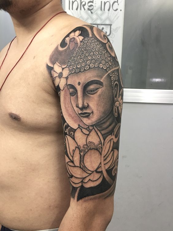 Top 888+ hình xăm biểu tượng phật giáo đầy tôn nghiêm - Genztattoo