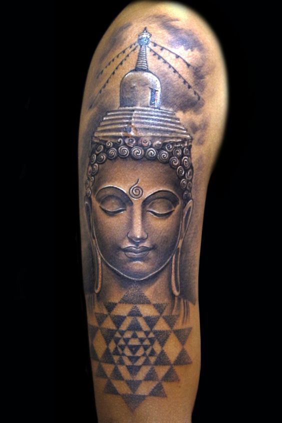 Top 888+ hình xăm biểu tượng phật giáo đầy tôn nghiêm - Genztattoo