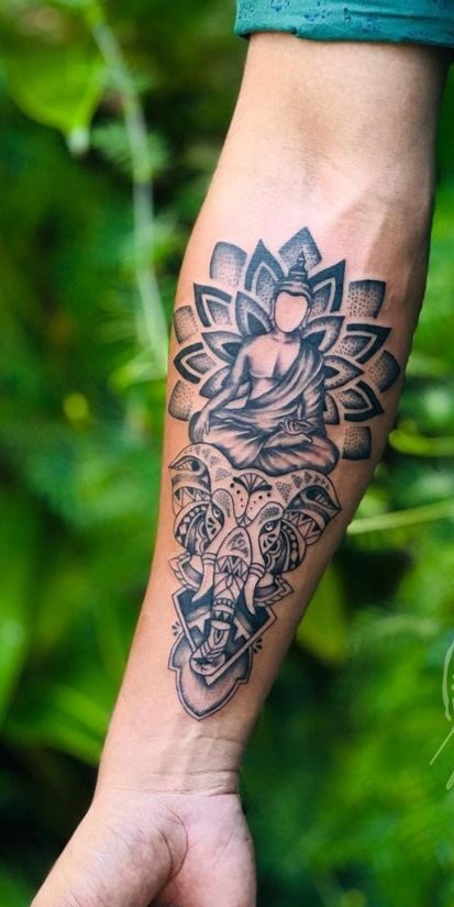Top 888+ hình xăm biểu tượng phật giáo đầy tôn nghiêm - Genztattoo