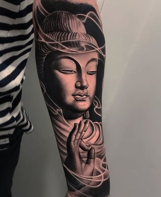Top 888+ hình xăm biểu tượng phật giáo đầy tôn nghiêm - Genztattoo