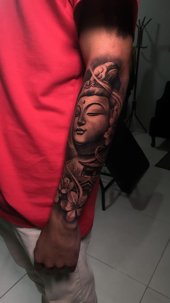 Top 888+ hình xăm biểu tượng phật giáo đầy tôn nghiêm - Genztattoo