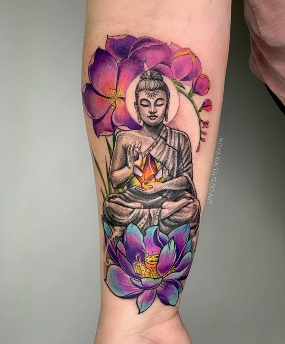 Top 888+ hình xăm biểu tượng phật giáo đầy tôn nghiêm - Genztattoo