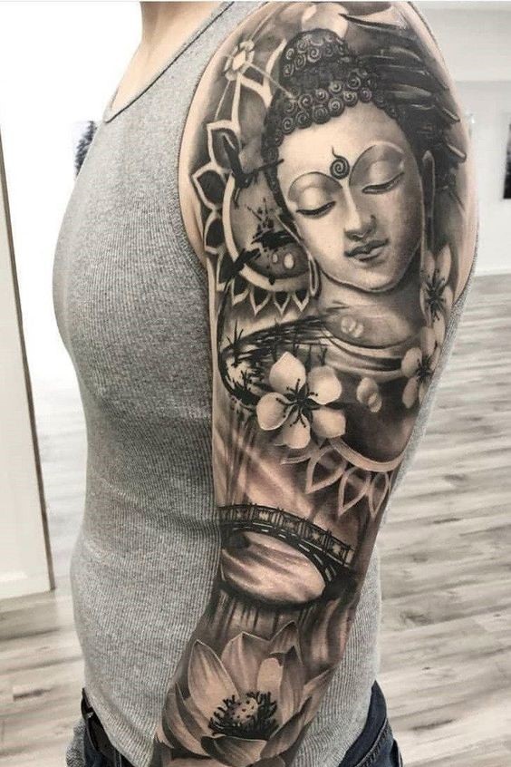 Top 888+ hình xăm biểu tượng phật giáo đầy tôn nghiêm - Genztattoo