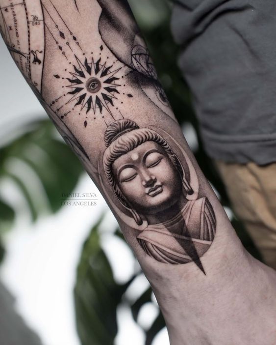 Top 888+ hình xăm biểu tượng phật giáo đầy tôn nghiêm - Genztattoo