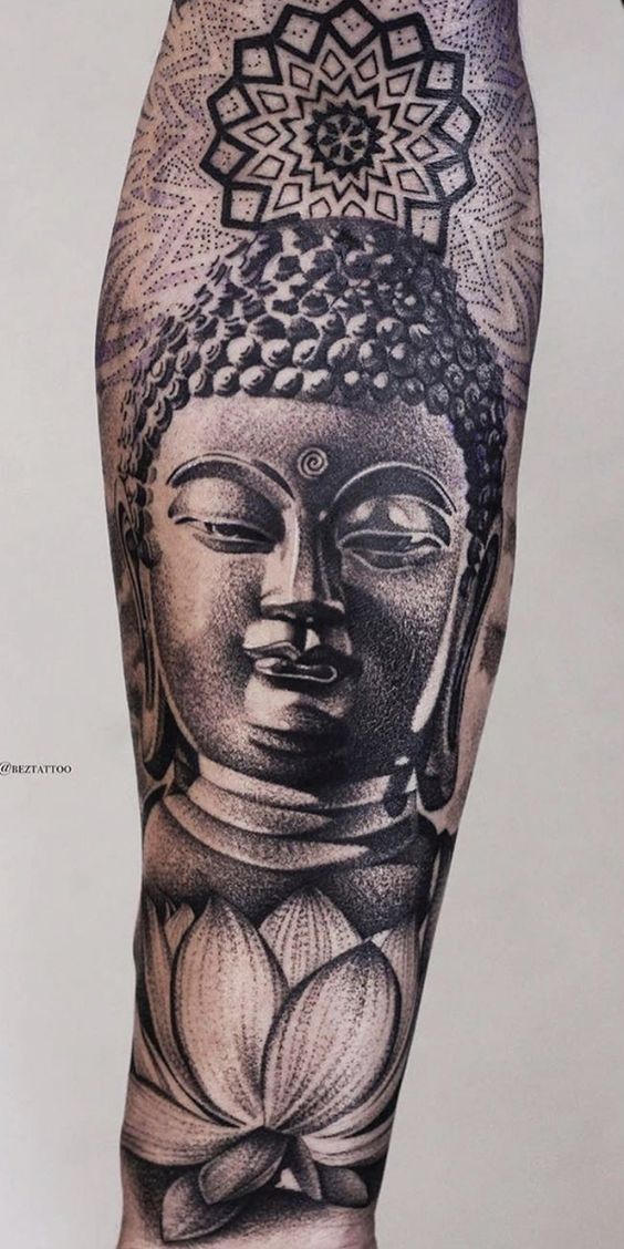 Top 888+ hình xăm biểu tượng phật giáo đầy tôn nghiêm - Genztattoo
