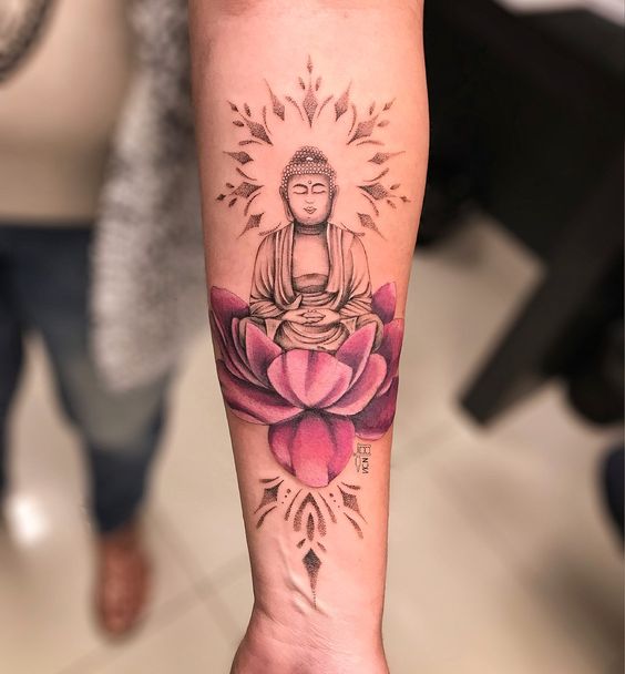 Top 888+ hình xăm biểu tượng phật giáo đầy tôn nghiêm - Genztattoo