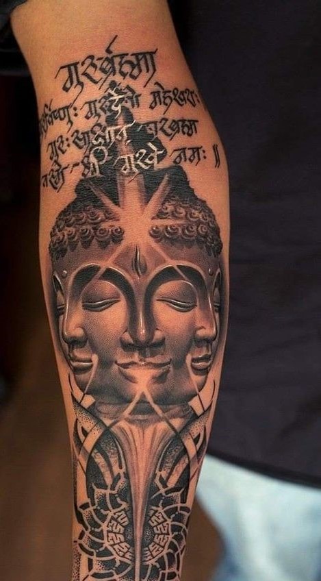 Top 888+ hình xăm biểu tượng phật giáo đầy tôn nghiêm - Genztattoo