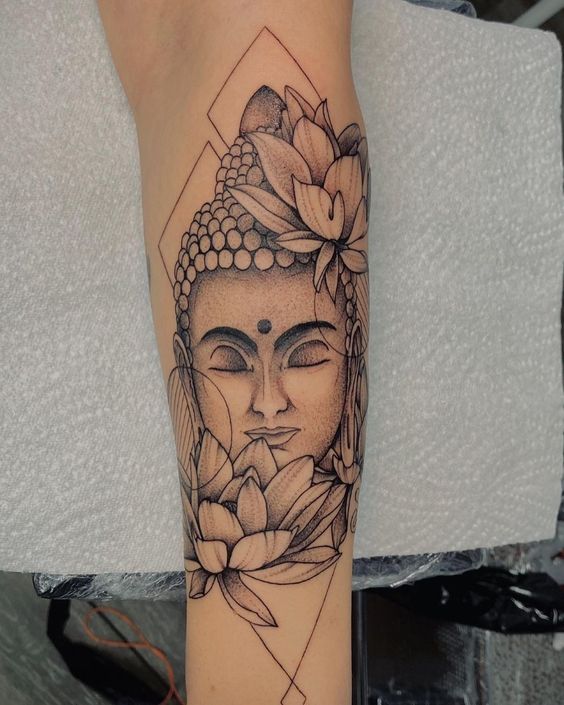 Top 888+ hình xăm biểu tượng phật giáo đầy tôn nghiêm - Genztattoo