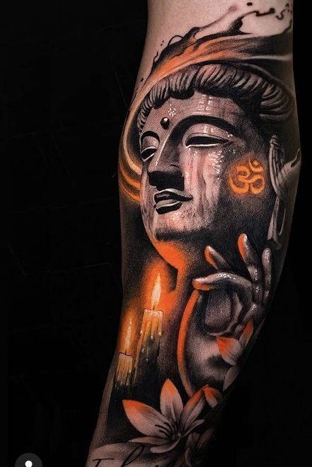 Top 888+ hình xăm biểu tượng phật giáo đầy tôn nghiêm - Genztattoo