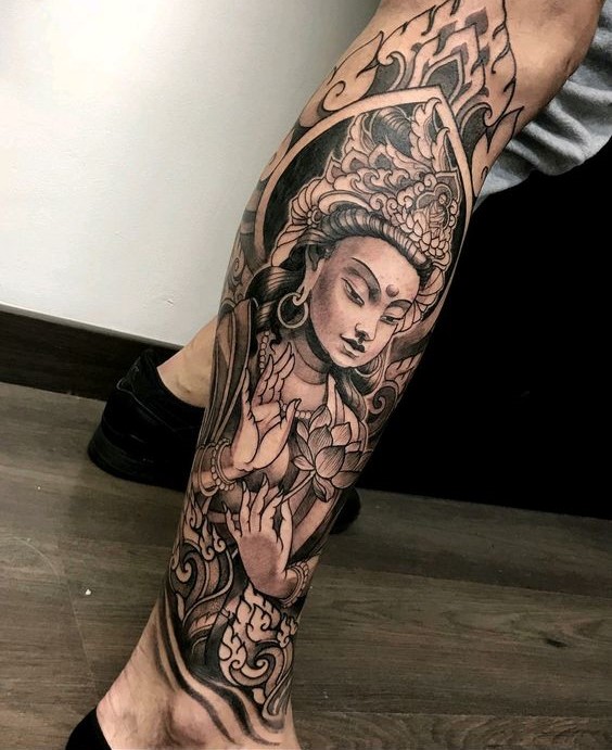 Top 888+ hình xăm biểu tượng phật giáo đầy tôn nghiêm - Genztattoo