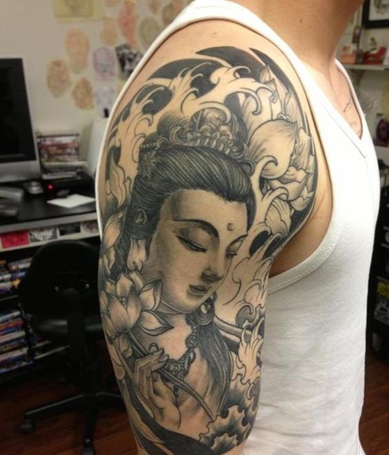 Top 888+ hình xăm biểu tượng phật giáo đầy tôn nghiêm - Genztattoo