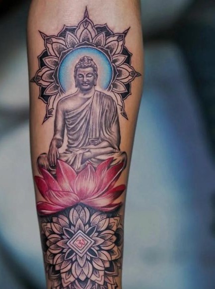 Top 888+ hình xăm biểu tượng phật giáo đầy tôn nghiêm - Genztattoo