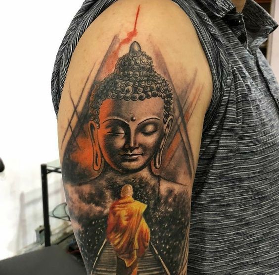 Top 888+ hình xăm biểu tượng phật giáo đầy tôn nghiêm - Genztattoo