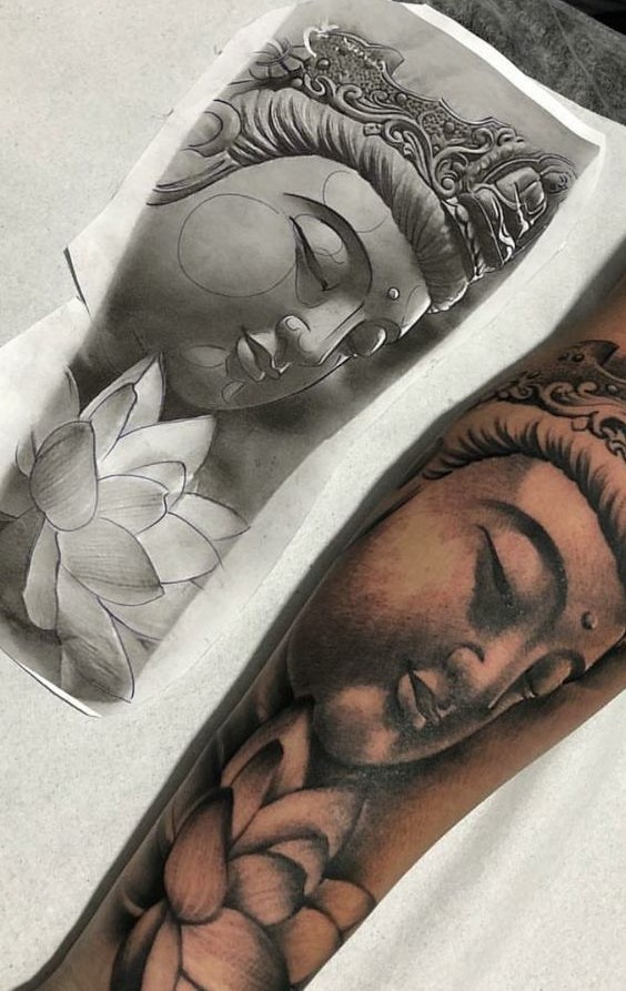 Top 888+ hình xăm biểu tượng phật giáo đầy tôn nghiêm - Genztattoo