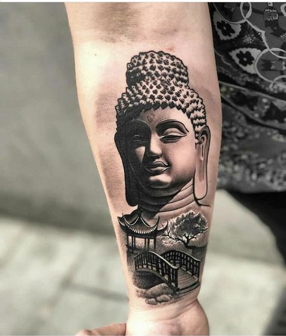 Top 888+ hình xăm biểu tượng phật giáo đầy tôn nghiêm - Genztattoo