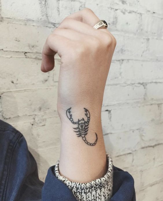 100 hình xăm bọ cạp mini cho nam và nữ được chọn lọc - Genztattoo