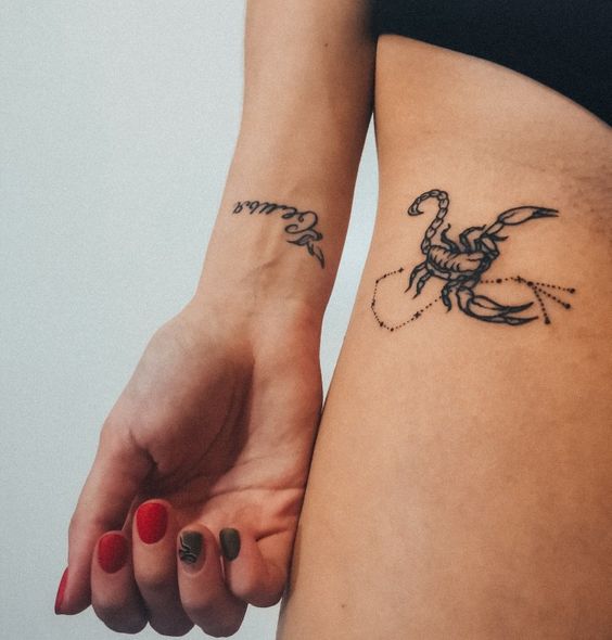 100 hình xăm bọ cạp mini cho nam và nữ được chọn lọc - Genztattoo