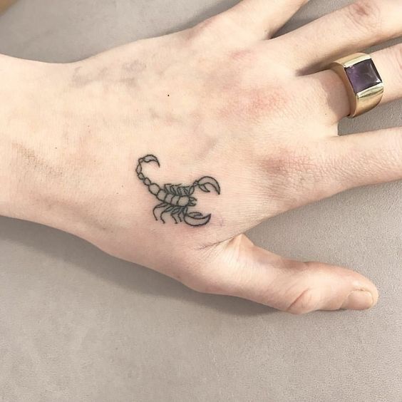 100 hình xăm bọ cạp mini cho nam và nữ được chọn lọc - Genztattoo
