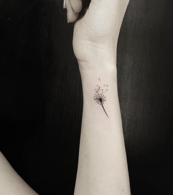 100 hình xăm bồ công anh mini ở tay và ở vai cực dễ thương - Genztattoo