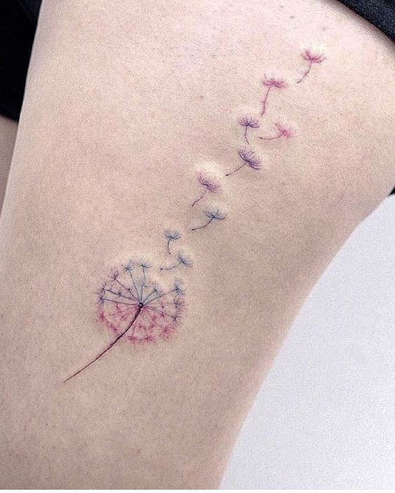 100 hình xăm bồ công anh mini ở tay và ở vai cực dễ thương - Genztattoo