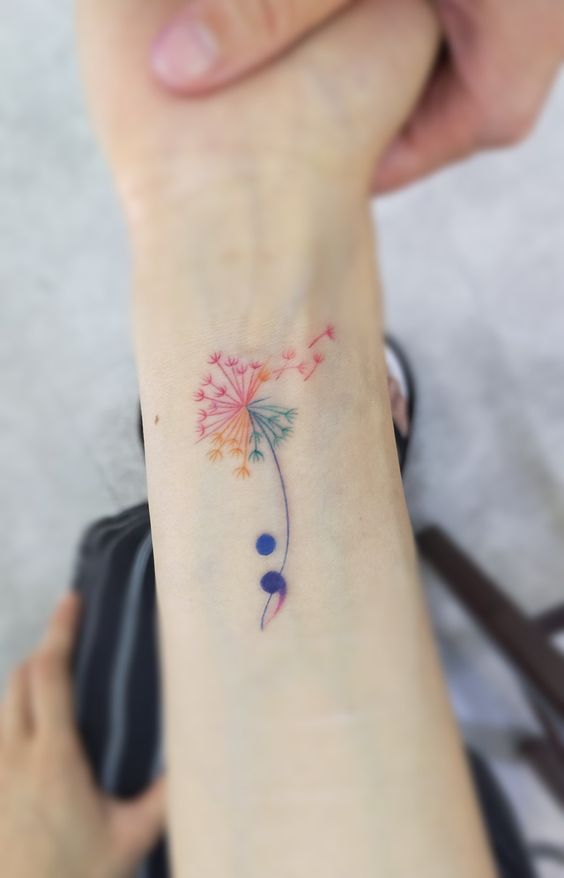100 hình xăm bồ công anh mini ở tay và ở vai cực dễ thương - Genztattoo
