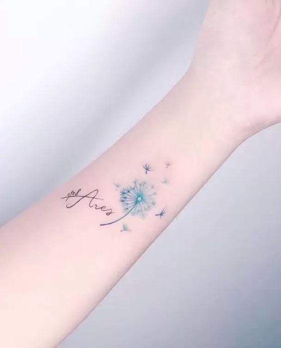 100 hình xăm bồ công anh mini ở tay và ở vai cực dễ thương - Genztattoo