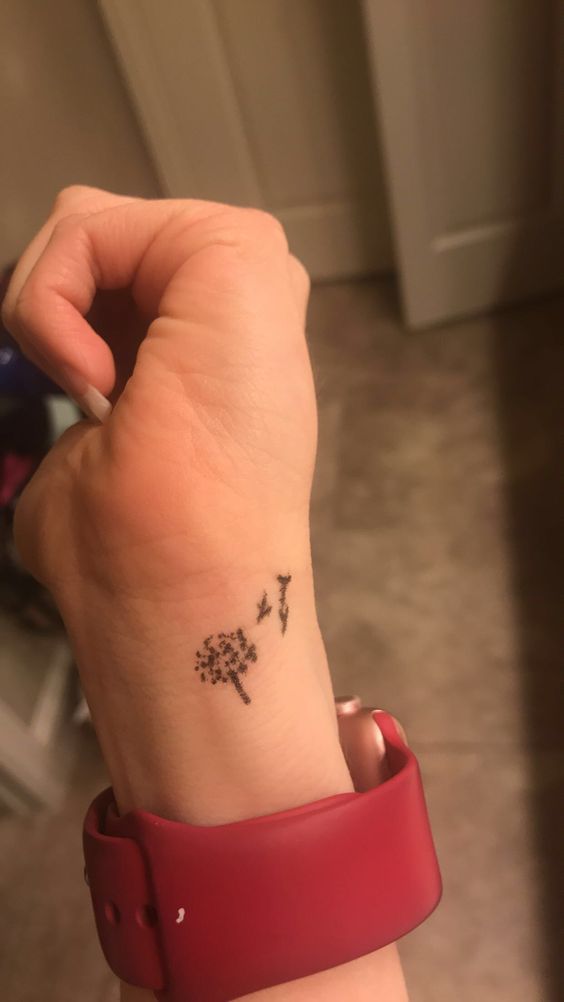 100 hình xăm bồ công anh mini ở tay và ở vai cực dễ thương - Genztattoo
