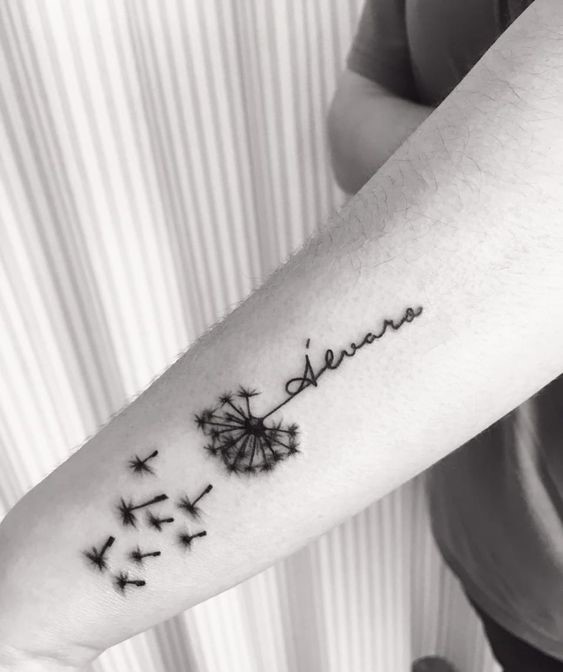 100 hình xăm bồ công anh mini ở tay và ở vai cực dễ thương - Genztattoo