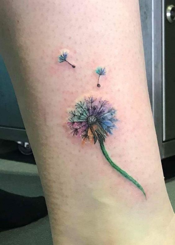 100 hình xăm bồ công anh mini ở tay và ở vai cực dễ thương - Genztattoo