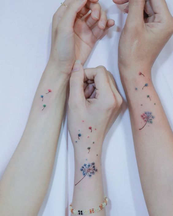 100 hình xăm bồ công anh mini ở tay và ở vai cực dễ thương - Genztattoo