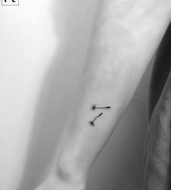 100 hình xăm bồ công anh mini ở tay và ở vai cực dễ thương - Genztattoo