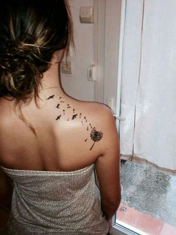 100 hình xăm bồ công anh mini ở tay và ở vai cực dễ thương - Genztattoo