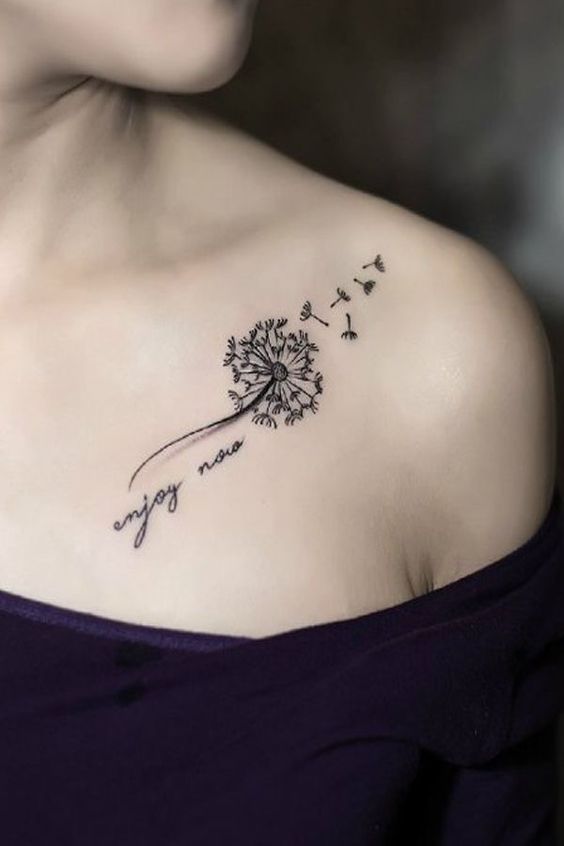 100 hình xăm bồ công anh mini ở tay và ở vai cực dễ thương - Genztattoo
