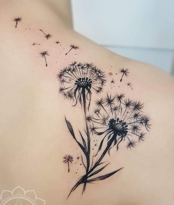 100 hình xăm bồ công anh mini ở tay và ở vai cực dễ thương - Genztattoo