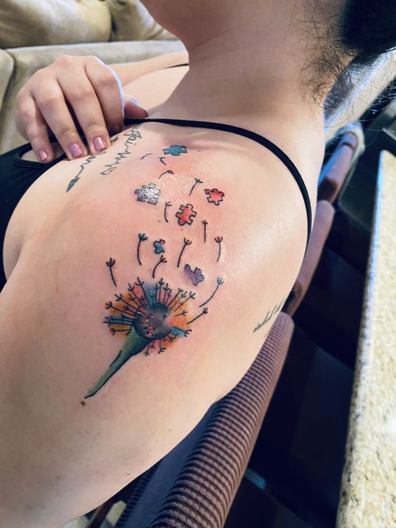 100 hình xăm bồ công anh mini ở tay và ở vai cực dễ thương - Genztattoo