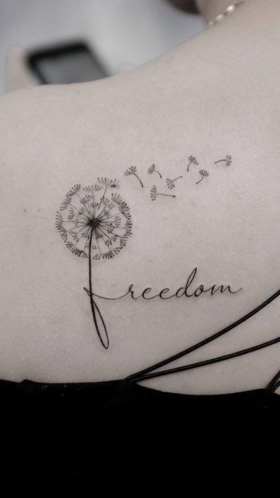 100 hình xăm bồ công anh mini ở tay và ở vai cực dễ thương - Genztattoo