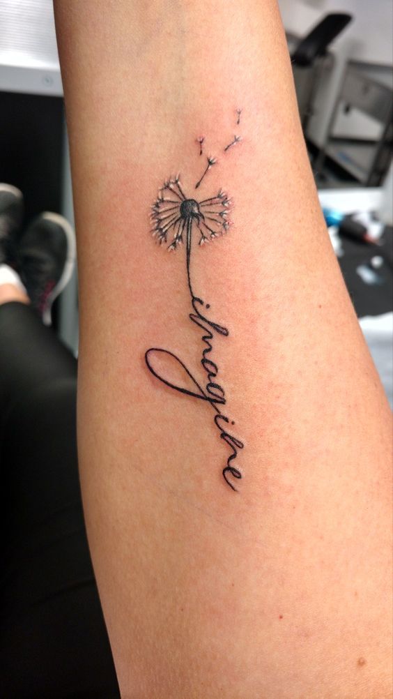 100 hình xăm bồ công anh mini ở tay và ở vai cực dễ thương - Genztattoo