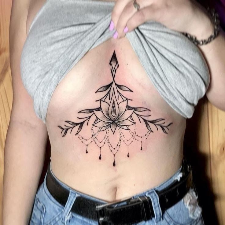 tattoo bông hoa sen nghệ thuật