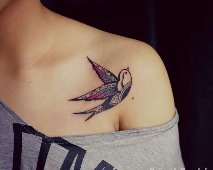 tattoo chim én họa tiết cực chất