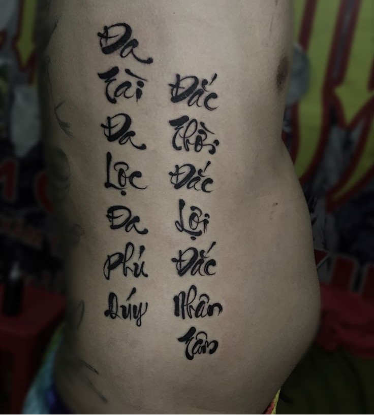 Gợi ý 777+ hình xăm chữ dọc độc đáo và ấn tượng - Genztattoo
