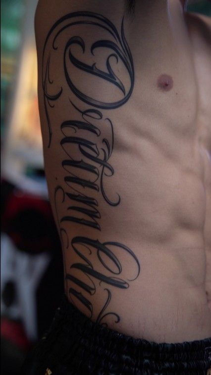 Gợi ý 777+ hình xăm chữ dọc độc đáo và ấn tượng - Genztattoo