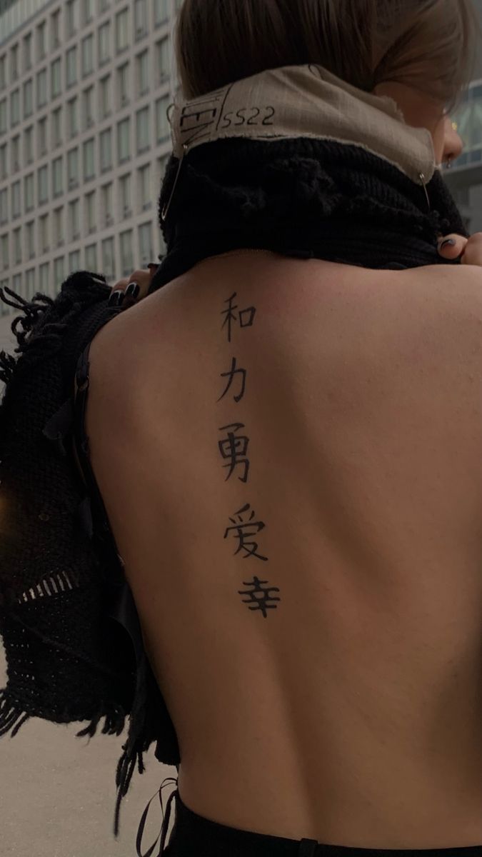 Gợi ý 777+ hình xăm chữ dọc độc đáo và ấn tượng - Genztattoo