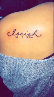 mẫu tattoo chữ tên ý nghĩa cho nữ