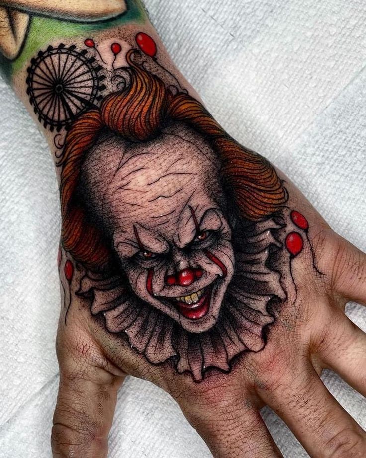 Những mẫu hình xăm chú hề vô cùng đáng sợ mẫu tattoo chú hề cực kì ghê rợn
