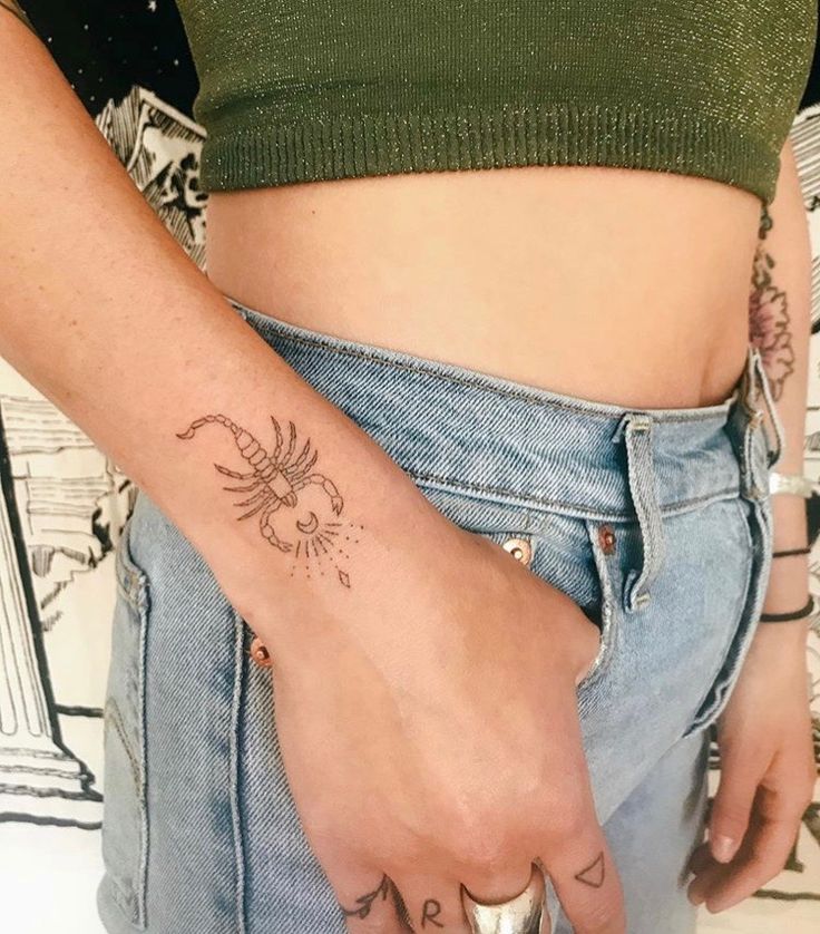 hình xăm bọ cạp mini cho nữ Top 999+ hình xăm con bọ cạp siêu ngầu và cá tính - Genztattoo