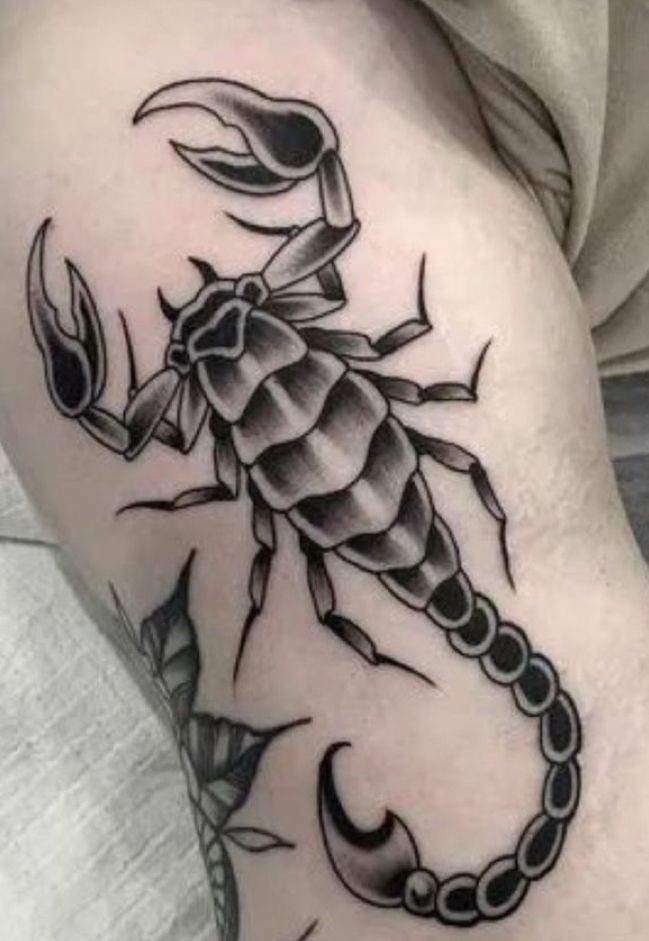 Hình xăm bọ cạp ở bắp tay Top 999+ hình xăm con bọ cạp siêu ngầu và cá tính - Genztattoo